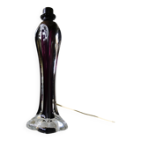 Stunning Vintage Crystal tall purple table lamp from BG Specialkristall, Ekeberga Sweden mid-century