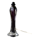 Stunning Vintage Crystal tall purple table lamp from BG Specialkristall, Ekeberga Sweden mid-century
