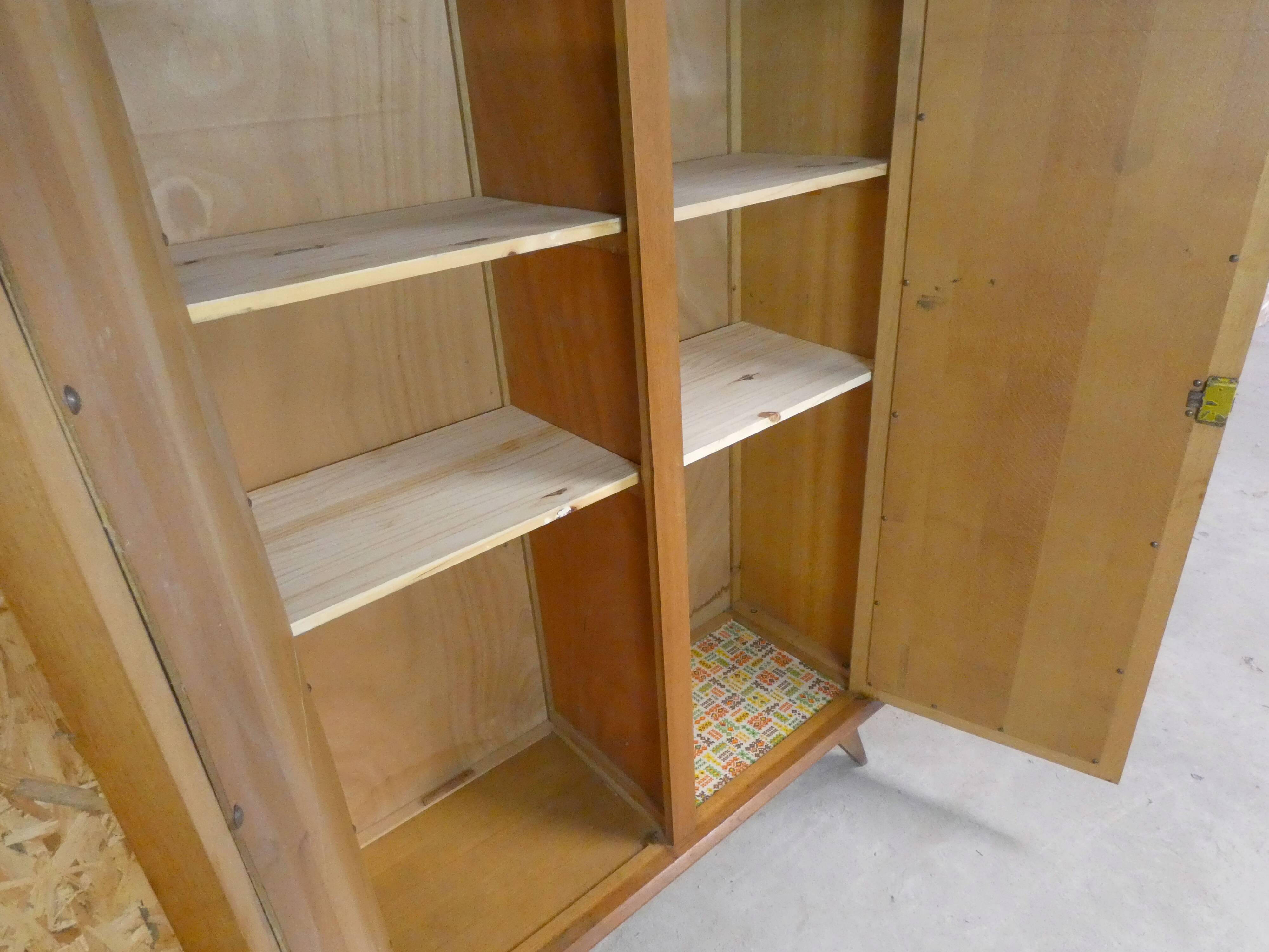 rattan cabinet with compass feet