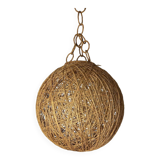 Suspension abat-jour XL rotin / ficelle durcit