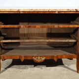 Rosewood and Mahogany chest of drawers, Louis XV / Louis XVI Transition style – Late 19th century