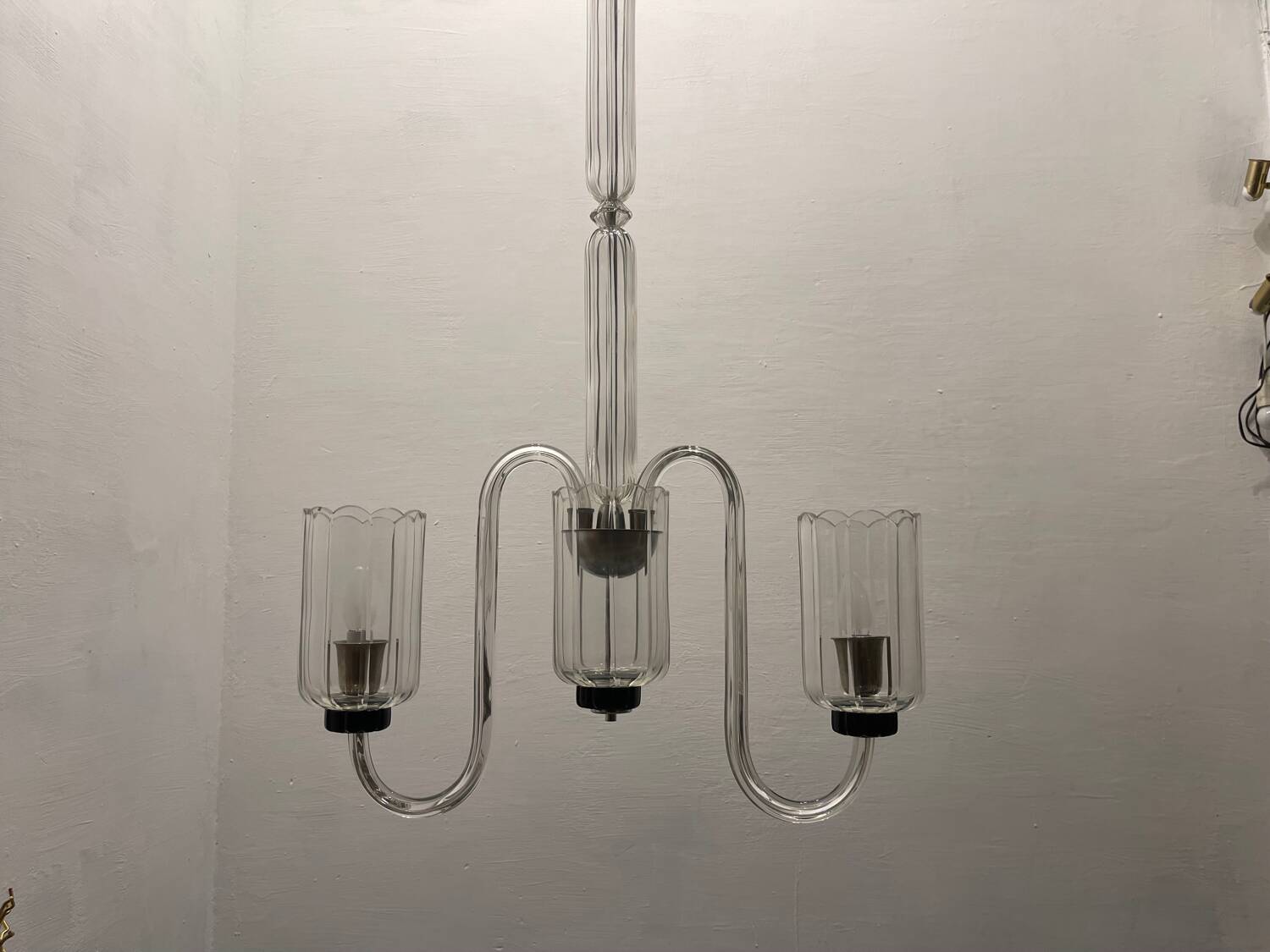 Large Art Deco Murano Glass Chandelier 1950’s