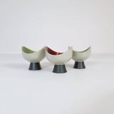 Mid-century modern set of 3 Bahia bowls by Carl-Harry Stålhane, Rörstrand, Sweden.