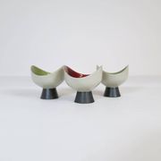 Mid-century modern set of 3 Bahia bowls by Carl-Harry Stålhane, Rörstrand, Sweden.
