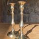 Pair of brass candlesticks