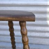 Turned wooden tripod stool 1950