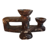 Brutalist candle holder