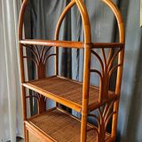 Rattan bookcase shelf