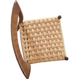 Set of 6 chairs rattan and mahogany N.Otto Moller