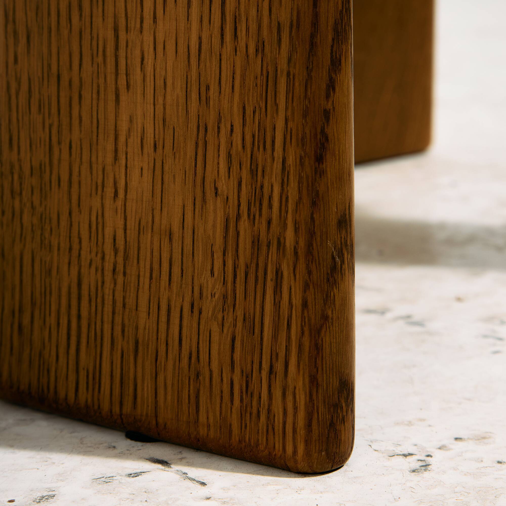 CJ Rosengaarden oak dining set, Set of 7