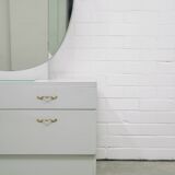 Light blue vintage dressing table 70s