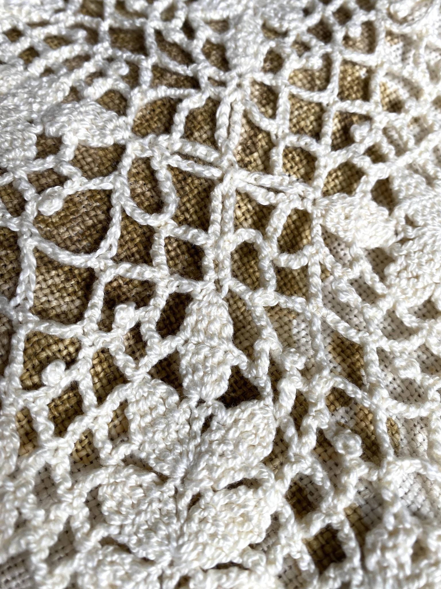 Plaid , jeté de lit crochet 90X140 cm