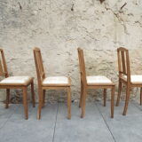 4 art deco style chairs