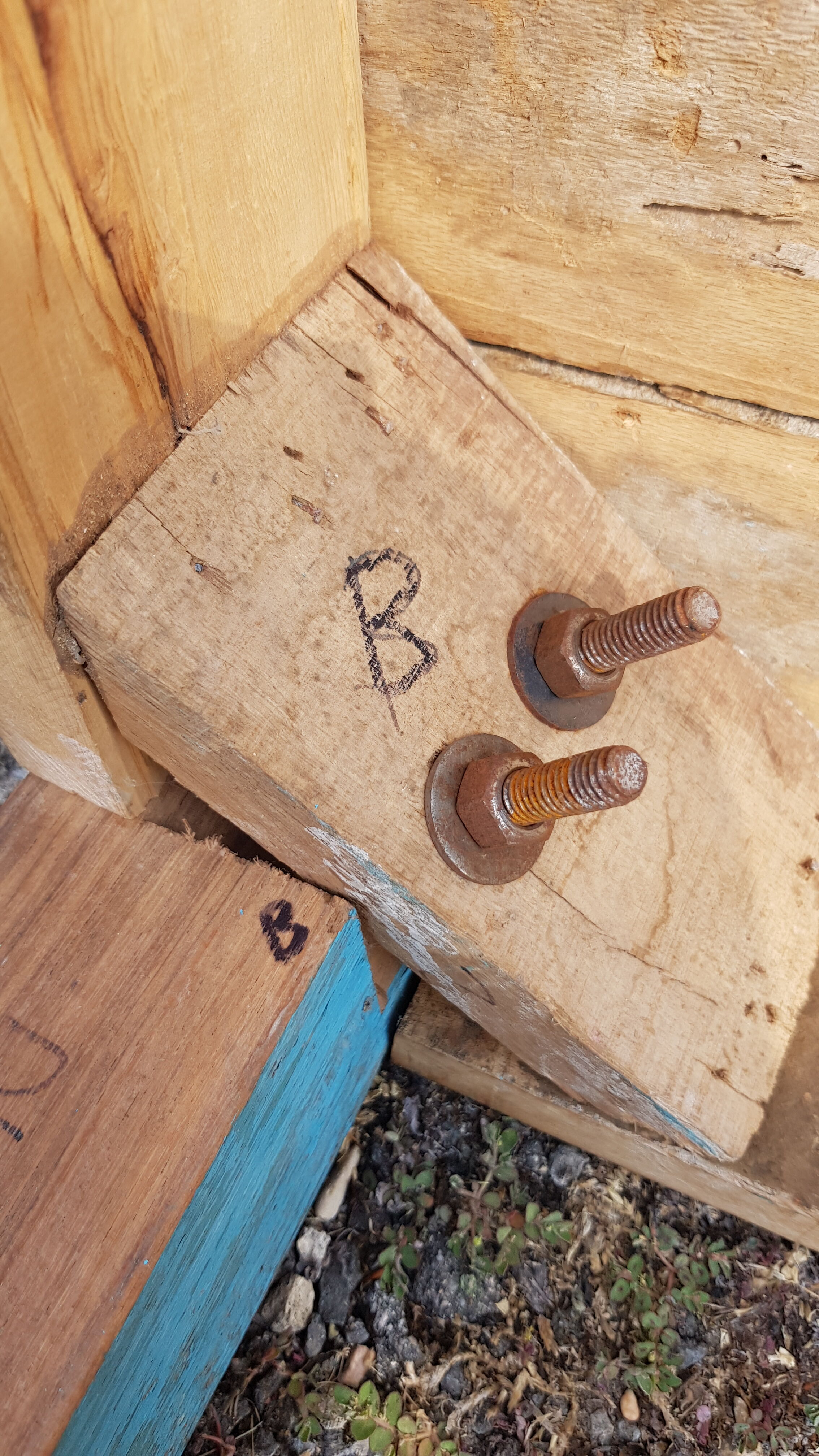 Teak table with 6 chairs