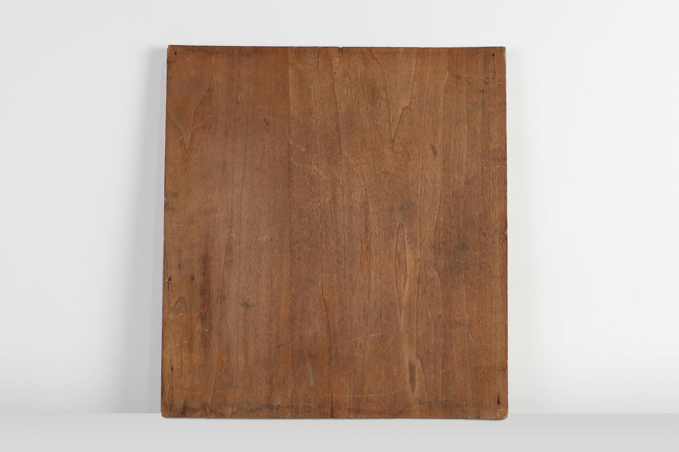 19th Century Religious Carved Wooden Agnus Dei Panel, France