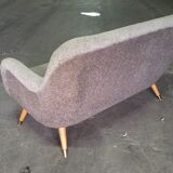 Sofa 2 places Egg 50s 60s