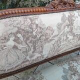 Louis XVI style antique sofa and armchair
