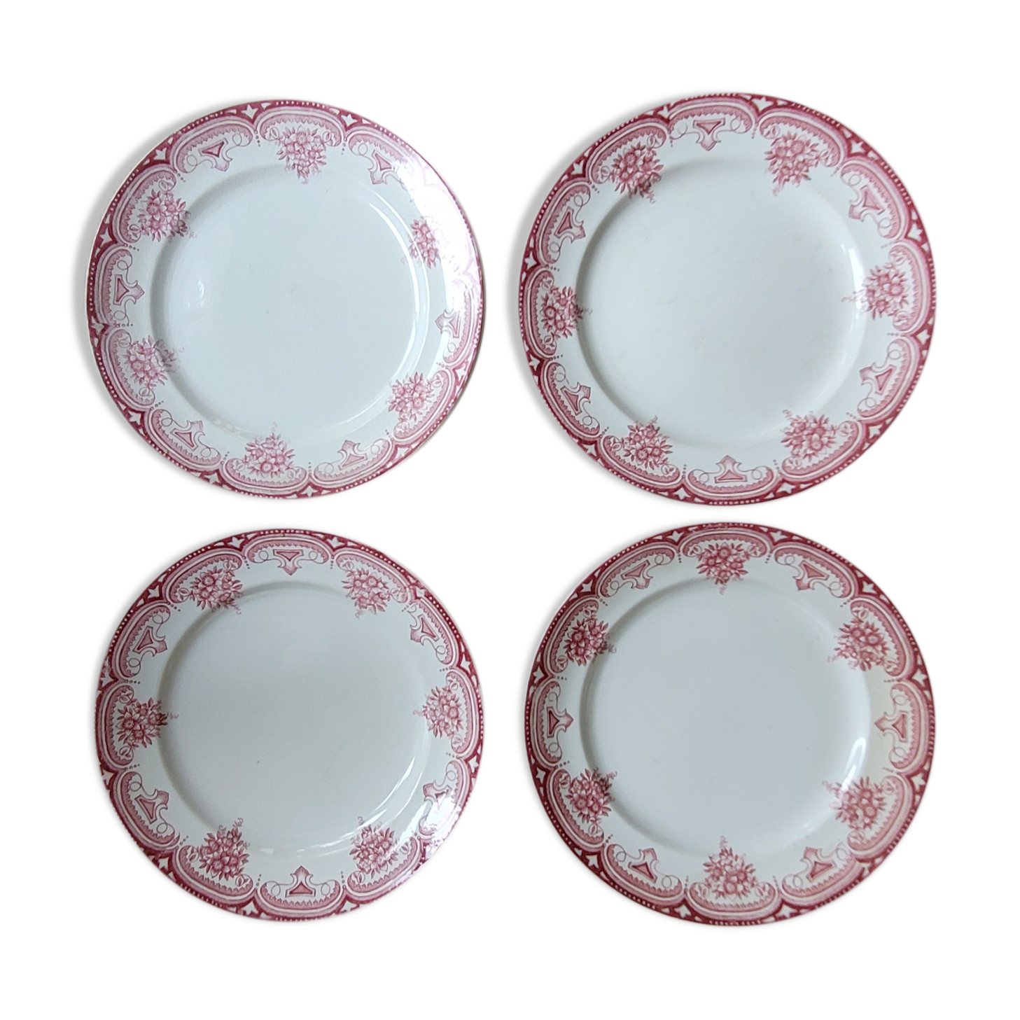 4 flat plates Narcissus