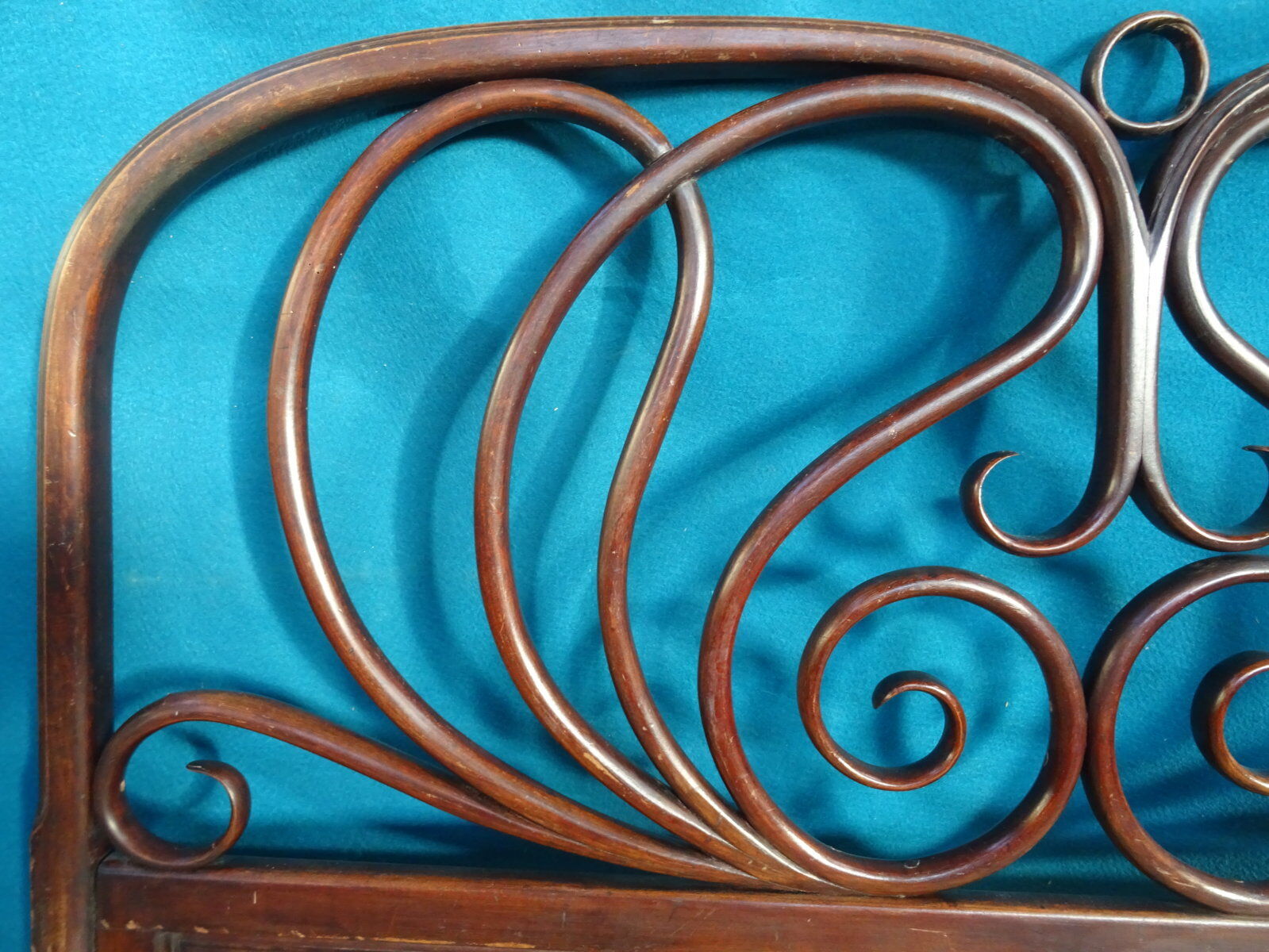 Double wooden headboard turned J & J kohn