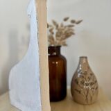 Shabby chic white patina pediment woodwork