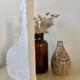 Boiserie fronton patine blanche shabby chic