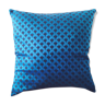 Blue velvet cushion cover