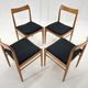 Ensemble de quatre chaises de salle à manger danoises