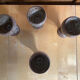 Set of 4 cups roger jacques stoneware st amand made in france vintage #