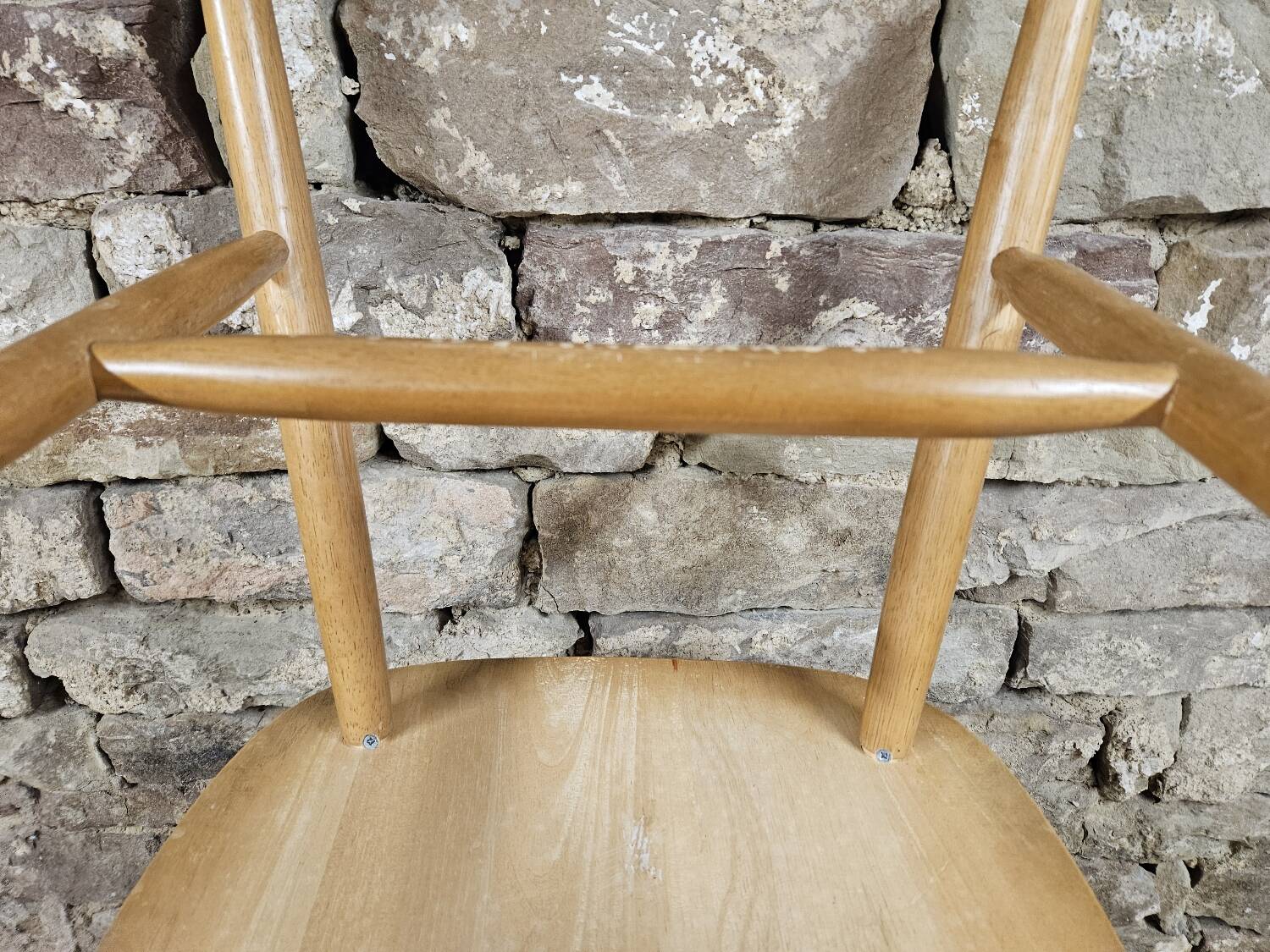 Set of 4 vintage Danish bar chairs