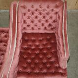 Chesterfield buttoned conversation sofa Regency