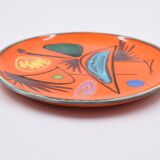 Atelier cerenne vallauris assiette à décor abstrait céramique des années 50 1950