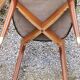 Pair of 50's Scandinavian style mahogany chairs