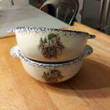 2 eared bowls in Haute Savoie earthenware