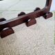 Porte-manteau ancien en bois miroir