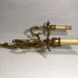 Antique bronze wall light