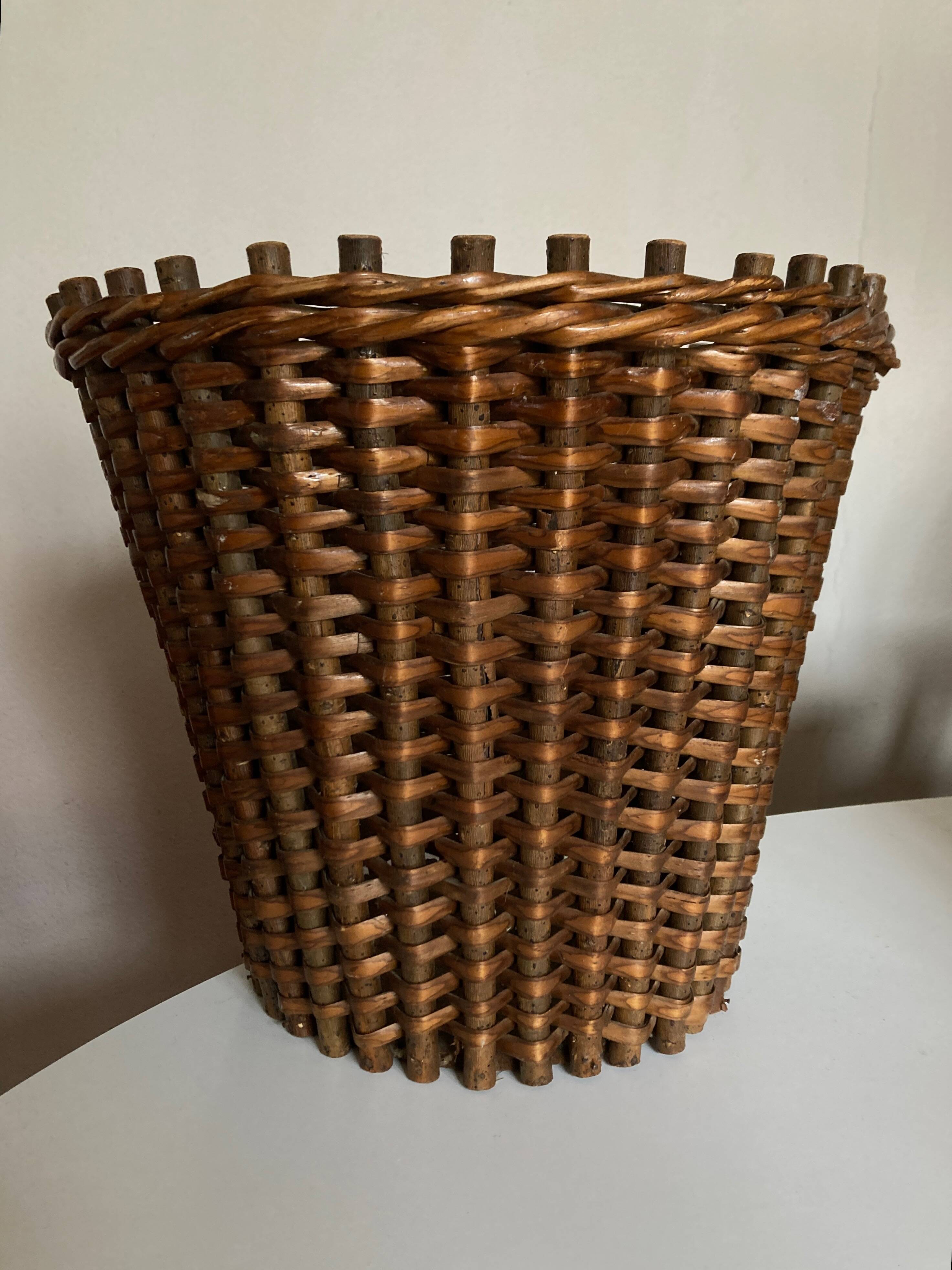 XXXXL wicker flowerpot 1950