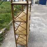 Vintage rattan shelf