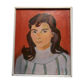 Portrait jeune fille mid century