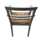 Wooden straw armchair
