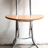 Series of 4 designer folding chairs from the 90s Attributed to Piu de Bonaldo