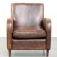 Sheepskin armchair with a timeless design and stunning warm colours