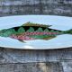 Gien dish with fish decoration model Baie d'Along 50s