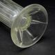 Art Deco vase, transparent glass, Poland, 1950s