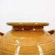 Large vintage yellow glazed terracotta jar vase