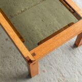 Coffee table in style of Pierre Chapo