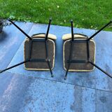 2 chairs and 2 vintage stools from the 60s-70s