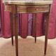 Louis XVI-style side table mahogany, marble