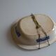 English earthenware dish 19th Staffordshire willow pattern decoration