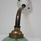 Wall lamp Art Deco porcelain brass glass Clichy almond green