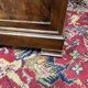 Walnut bedside and walnut veneer with marble, 1900
